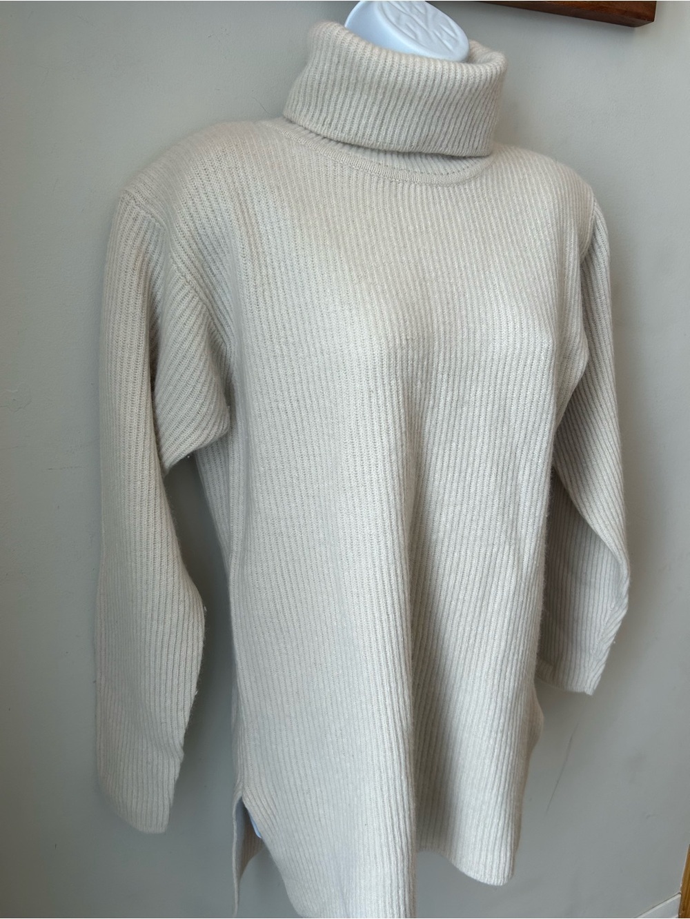 Lambswool and Angora Vintage Turtleneck Sweater Quiet Luxury 90s Minimalism
